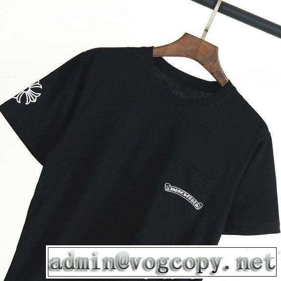 セールで格安 2色可選 CHROME HEARTS 格安SALE クロムハーツ 半袖Tシャツ2019夏ファション新品