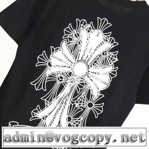 セールで格安 2色可選 CHROME HEARTS 格安SALE クロムハーツ 半袖Tシャツ2019夏ファション新品