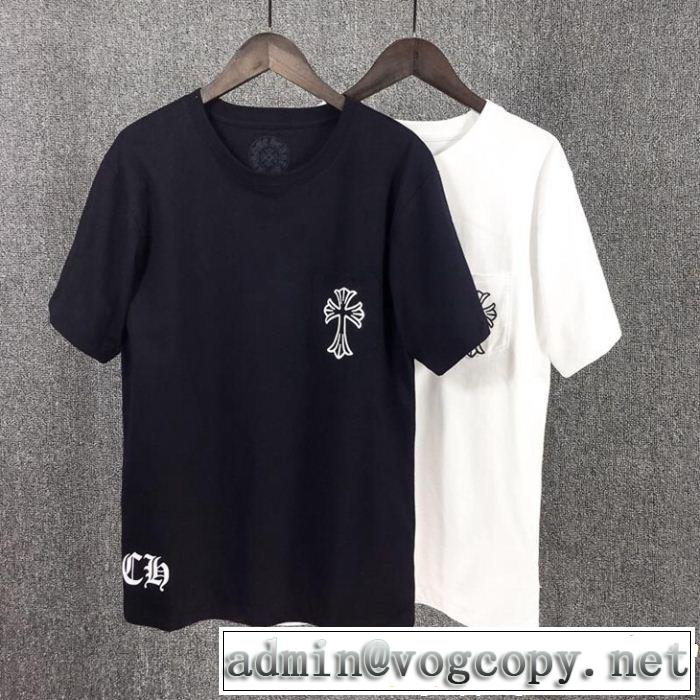  2色可選今っぽく新作アイテム CHROME HEARTS クロムハーツ半袖Tシャツ2019春夏の大注目トレンド