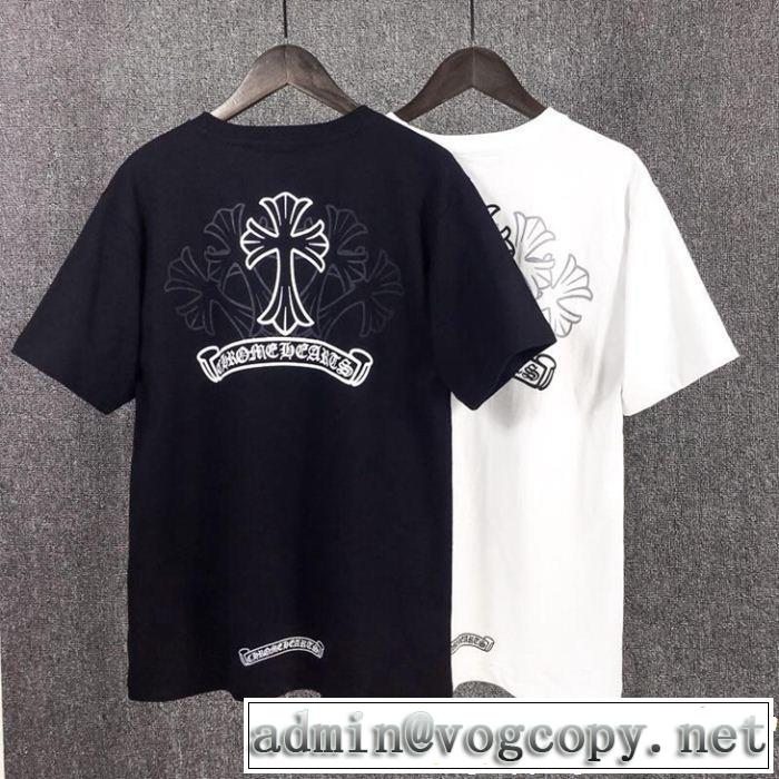 2色可選今っぽく新作アイテム CHROME HEARTS クロムハーツ半袖Tシャツ2019春夏の大注目トレンド