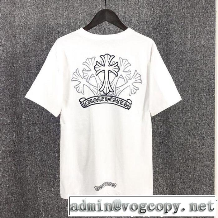 2色可選今っぽく新作アイテム CHROME HEARTS クロムハーツ半袖Tシャツ2019春夏の大注目トレンド