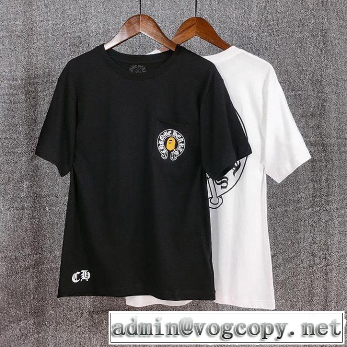  CHROME HEARTS まずは定番！人気アイテム クロムハーツ 半袖Tシャツ【2019年】夏のファッション 2色可選