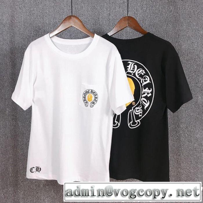 CHROME HEARTS まずは定番！人気アイテム クロムハーツ 半袖Tシャツ【2019年】夏のファッション 2色可選