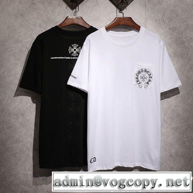  知的な夏のスタイル CHROME HEARTS2019春夏は人気定番 クロムハーツ 半袖Tシャツ 2色可選