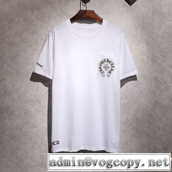 知的な夏のスタイル CHROME HEARTS2019春夏は人気定番 クロムハーツ 半袖Tシャツ 2色可選