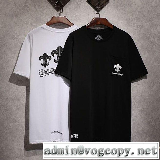  海外セレブは大人気 CHROME HEARTS クロムハーツ2019年春夏シーズンの人気 半袖Tシャツ 2色可選