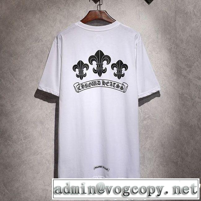 海外セレブは大人気 CHROME HEARTS クロムハーツ2019年春夏シーズンの人気 半袖Tシャツ 2色可選