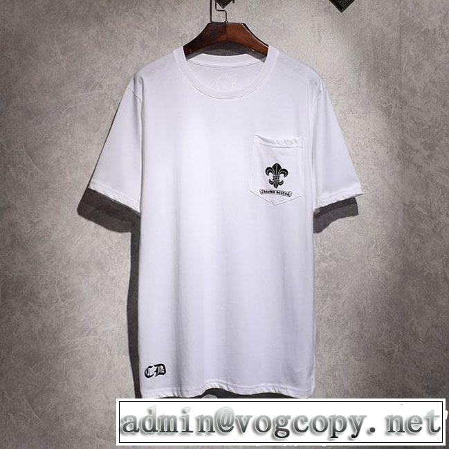 海外セレブは大人気 CHROME HEARTS クロムハーツ2019年春夏シーズンの人気 半袖Tシャツ 2色可選