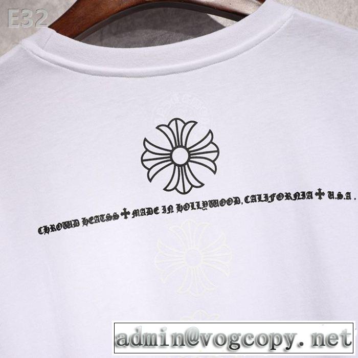 海外セレブは大人気 CHROME HEARTS クロムハーツ2019年春夏シーズンの人気 半袖Tシャツ 2色可選