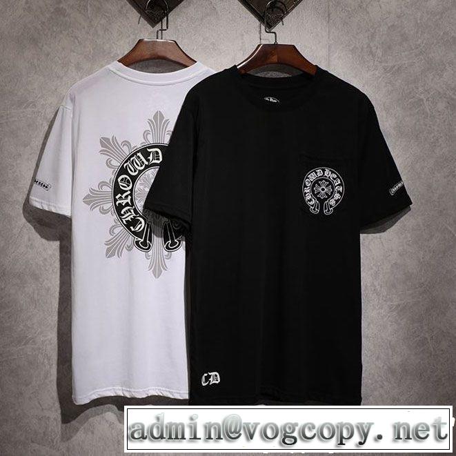  キレイめ感が強いCHROME HEARTS 半袖Tシャツ今流行りの最新コレクションクロムハーツ2色可選