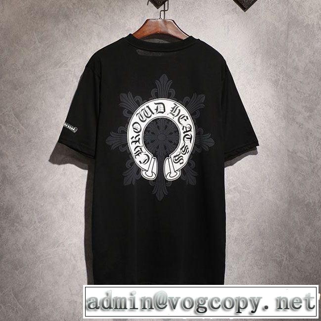 キレイめ感が強いCHROME HEARTS 半袖Tシャツ今流行りの最新コレクションクロムハーツ2色可選