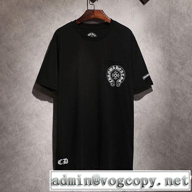 キレイめ感が強いCHROME HEARTS 半袖Tシャツ今流行りの最新コレクションクロムハーツ2色可選