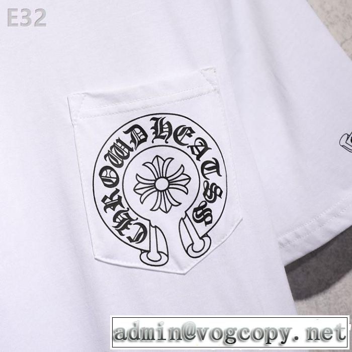 キレイめ感が強いCHROME HEARTS 半袖Tシャツ今流行りの最新コレクションクロムハーツ2色可選