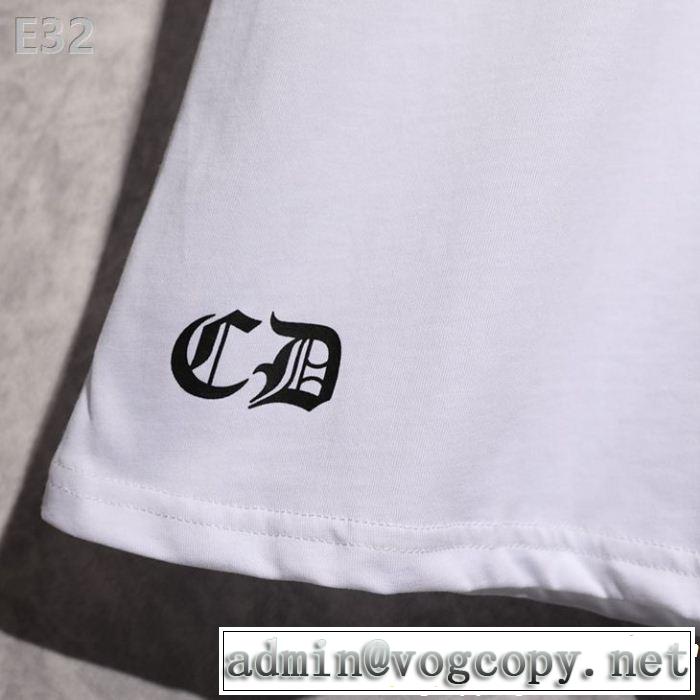 キレイめ感が強いCHROME HEARTS 半袖Tシャツ今流行りの最新コレクションクロムハーツ2色可選