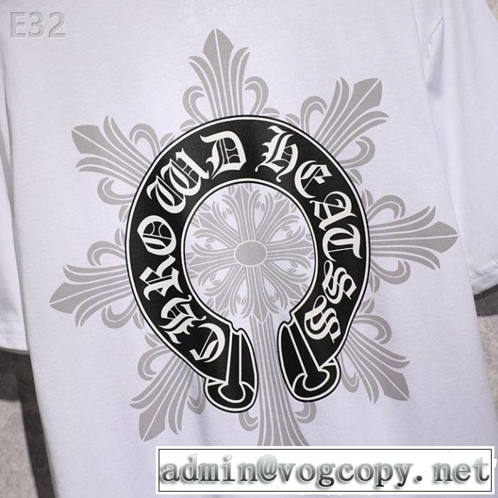 キレイめ感が強いCHROME HEARTS 半袖Tシャツ今流行りの最新コレクションクロムハーツ2色可選