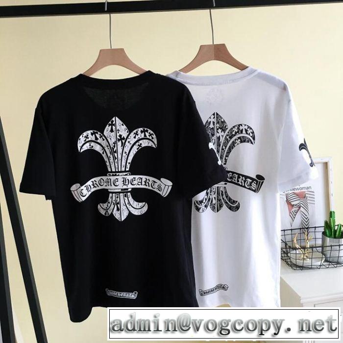  2019年春夏シーズンの人気クロムハーツCHROME HEARTS大人カジュアル上手に 半袖Tシャツ 2色可選