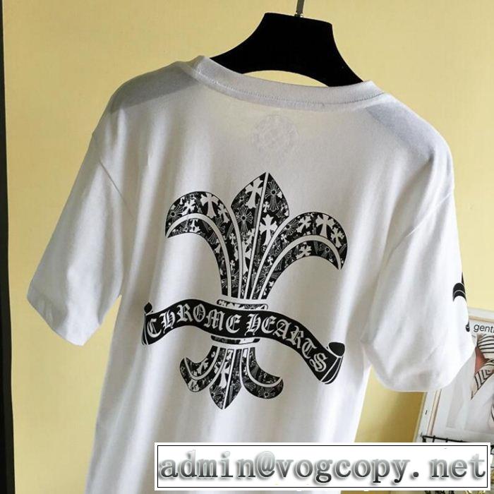 2019年春夏シーズンの人気クロムハーツCHROME HEARTS大人カジュアル上手に 半袖Tシャツ 2色可選