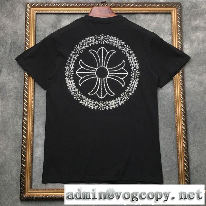  クロムハーツ今流行のストリート上品 CHROME HEARTS 半袖Tシャツ2019限定 男性に人気