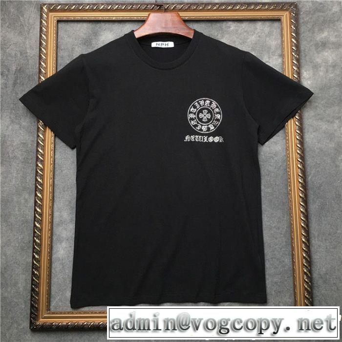 クロムハーツ今流行のストリート上品 CHROME HEARTS 半袖Tシャツ2019限定 男性に人気