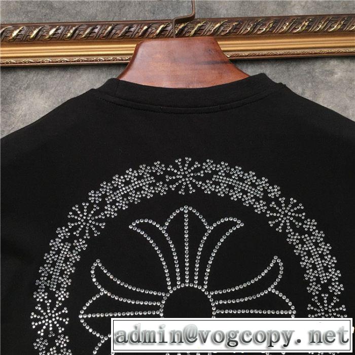 クロムハーツ今流行のストリート上品 CHROME HEARTS 半袖Tシャツ2019限定 男性に人気
