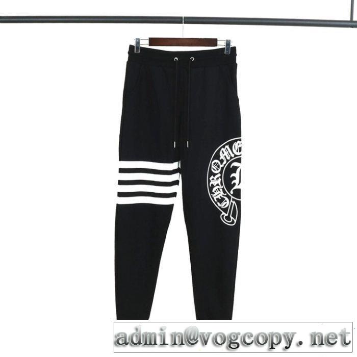 スエットパンツクロムハーツ 2019年最新ファッションCHROME HEARTS 伸縮性に優れている大人っぽく着こなし