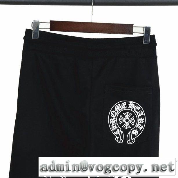 【2019年】夏のファッション CHROME HEARTS キレイめ感が強いスエットパンツ伸縮性に優れているクロムハーツ
