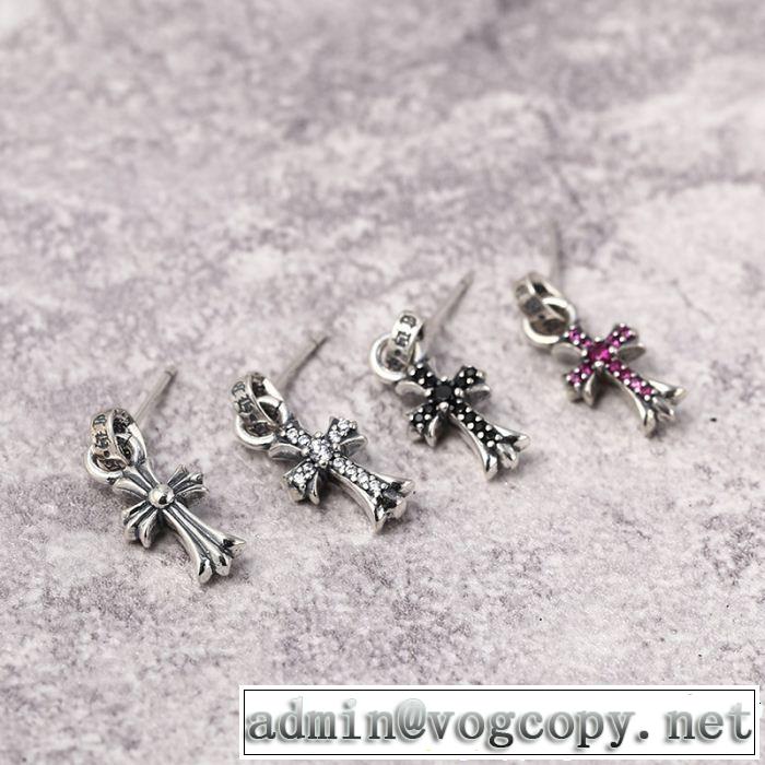 ピアス 多色可選 魅力的な今年らしい クロムハーツ CHROME HEARTS 切りっぱなしデザイン