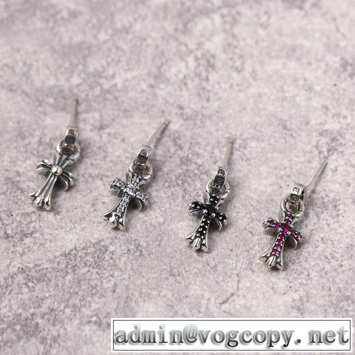 ピアス 多色可選 魅力的な今年らしい クロムハーツ CHROME HEARTS 切りっぱなしデザイン