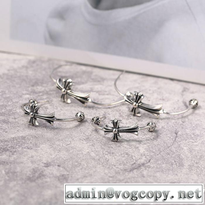  ピアス ブラッシュアップして華やかに クロムハーツ品のよさを感じさ CHROME HEARTS きちんと感が抜群 