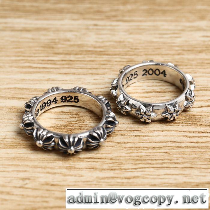 風通しの良いフレア  リング/指輪 クロムハーツ 2色可選 オシャレな印象に CHROME HEARTS