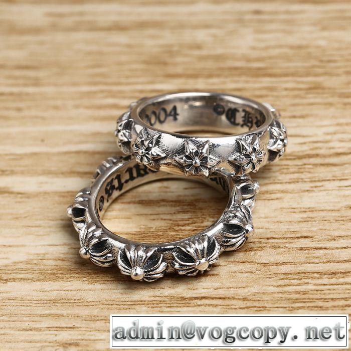 風通しの良いフレア  リング/指輪 クロムハーツ 2色可選 オシャレな印象に CHROME HEARTS
