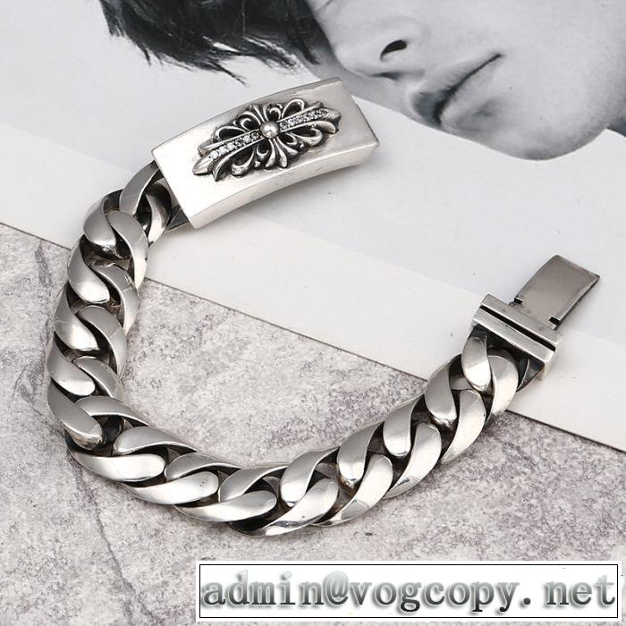  2019春夏も引き続きトレンド ブレスレット クロムハーツ 透け感優しい CHROME HEARTS 大人っぽく仕上げ