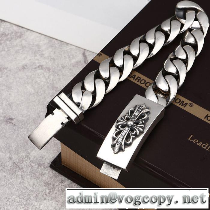 2019春夏も引き続きトレンド ブレスレット クロムハーツ 透け感優しい CHROME HEARTS 大人っぽく仕上げ