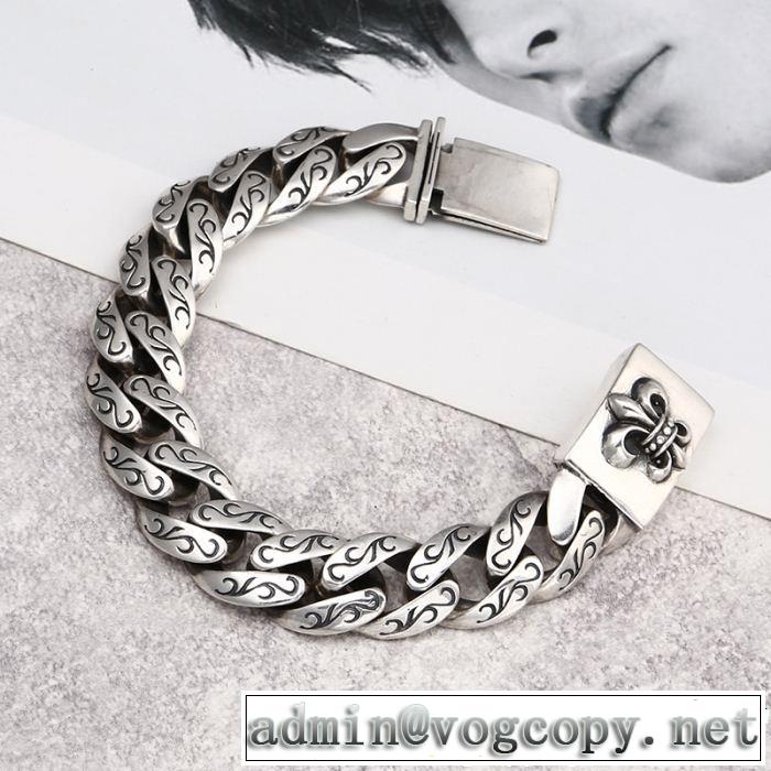 抜け感スゴイ クロムハーツ  CHROME HEARTS ブレスレット  今っぽいトレンド