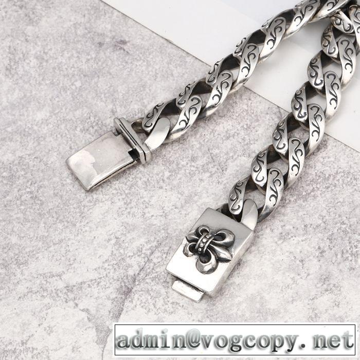 抜け感スゴイ クロムハーツ  CHROME HEARTS ブレスレット  今っぽいトレンド