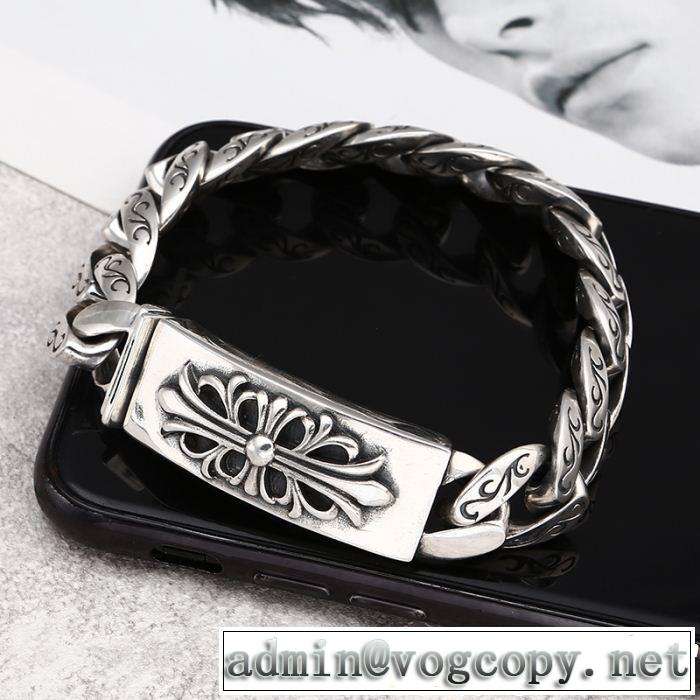  CHROME HEARTS 好印象な上品スタイル ブレスレット クロムハーツ  爽やかすぎない大人の印象に