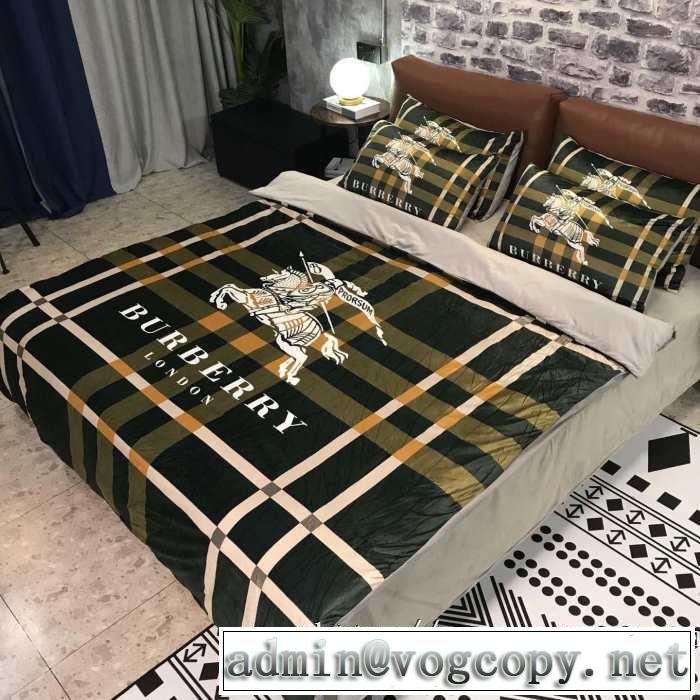 大胆なチェックの人気トレンド 寝具4点セット バーバリー2019-20秋冬取り入れやすい  BURBERRY