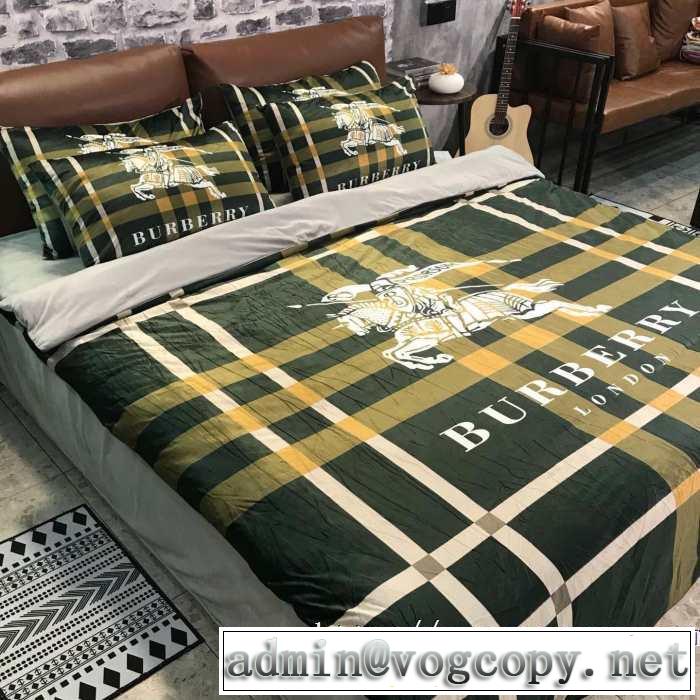 大胆なチェックの人気トレンド 寝具4点セット バーバリー2019-20秋冬取り入れやすい  BURBERRY