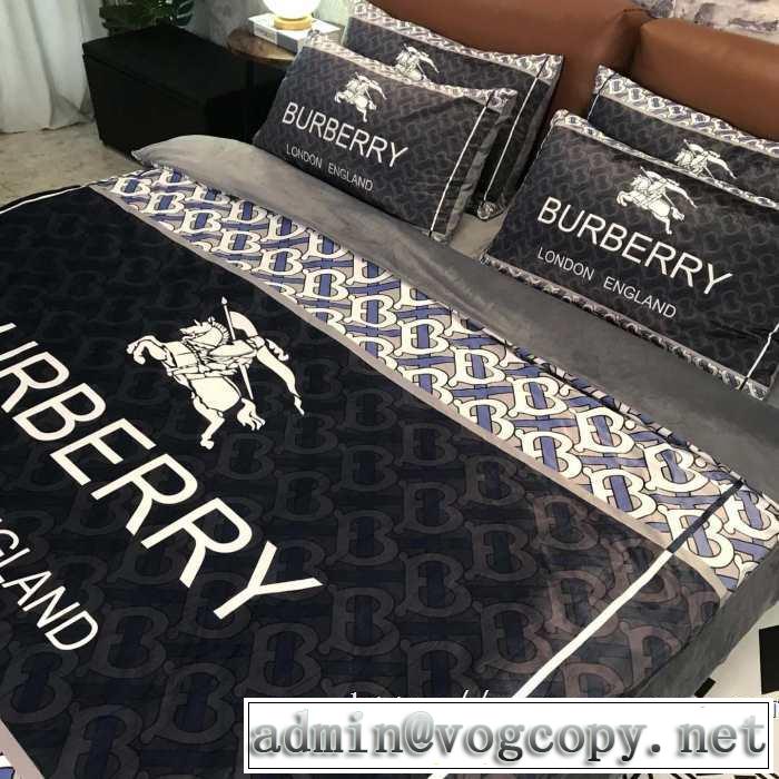 おしゃれ度アップ秋冬コレクション BURBERRY  寝具4点セット バーバリー2019秋冬最重要アイテム
