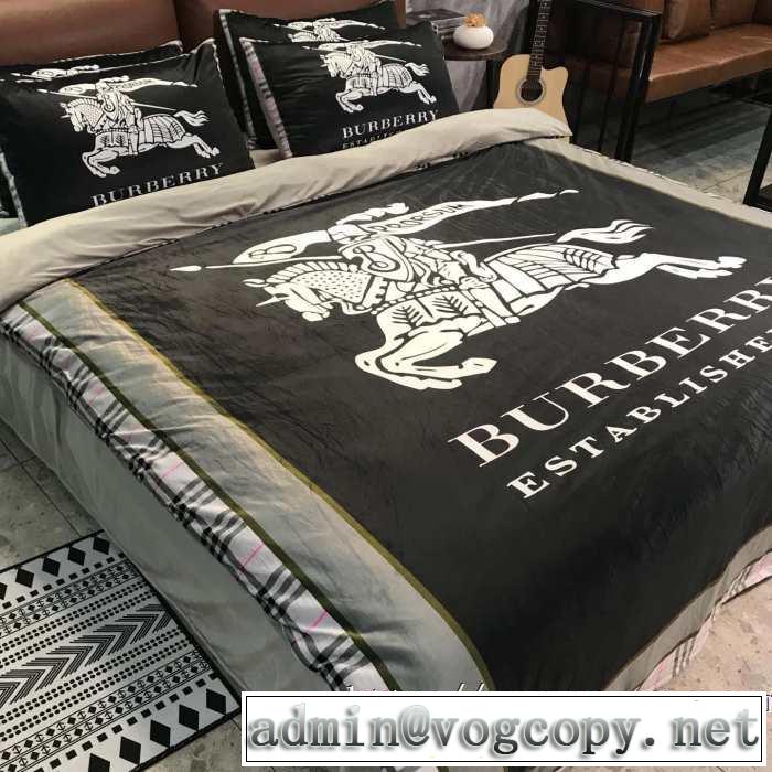 おしゃれ度アップ秋冬コレクション BURBERRY  寝具4点セット バーバリー2019秋冬最重要アイテム
