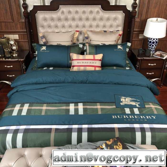 今から取り入れられるトレンド  BURBERRY 寝具4点セット バーバリー2019トレンドアイテム激安  BURBERRY