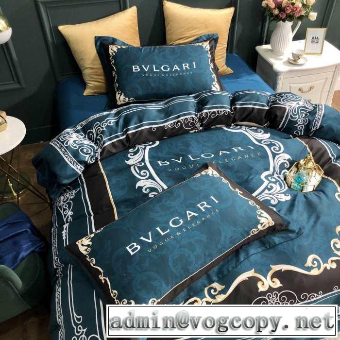 ブルガリ2019AWのトレンドデザイン 秋らしい雰囲気を作ってくれる BVLGARI 寝具4点セット