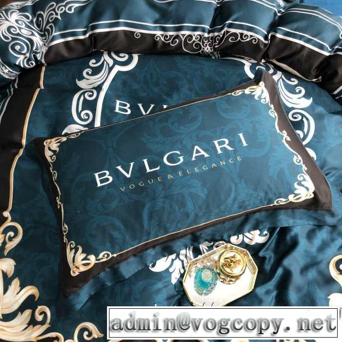 ブルガリ2019AWのトレンドデザイン 秋らしい雰囲気を作ってくれる BVLGARI 寝具4点セット