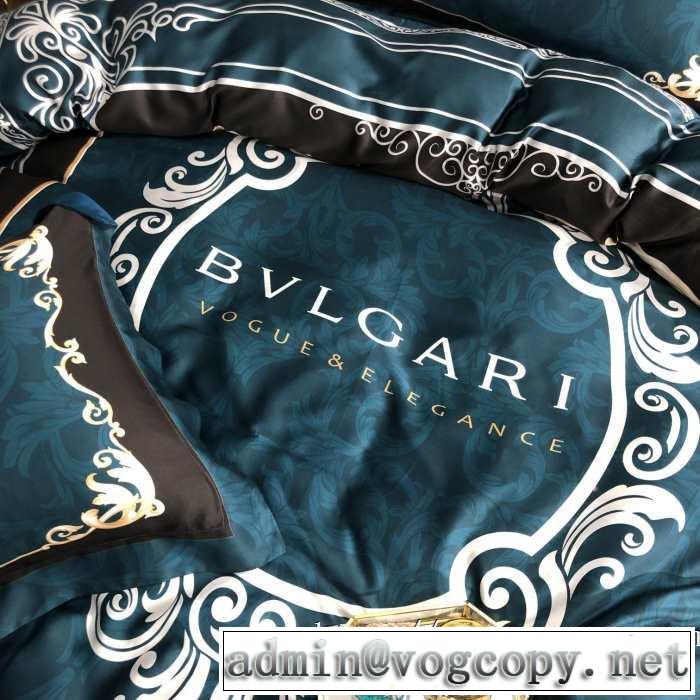 ブルガリ2019AWのトレンドデザイン 秋らしい雰囲気を作ってくれる BVLGARI 寝具4点セット