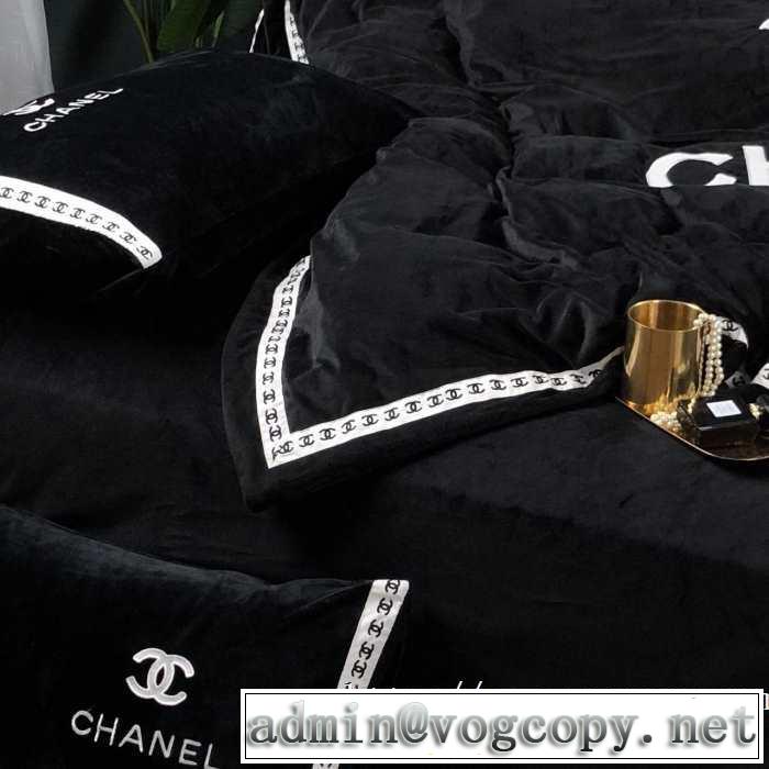 2019秋冬トレンドデザイン CH寝具4点セット ファッションにも取り入れやすい CH