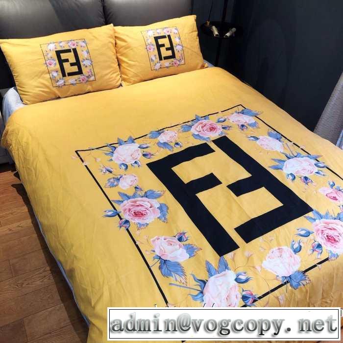 フェンディオシャレスタイルが今年流 FENDI 寝具4点セット 2019トレンドファッション新品