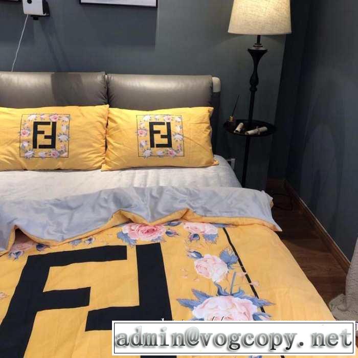 フェンディオシャレスタイルが今年流 FENDI 寝具4点セット 2019トレンドファッション新品