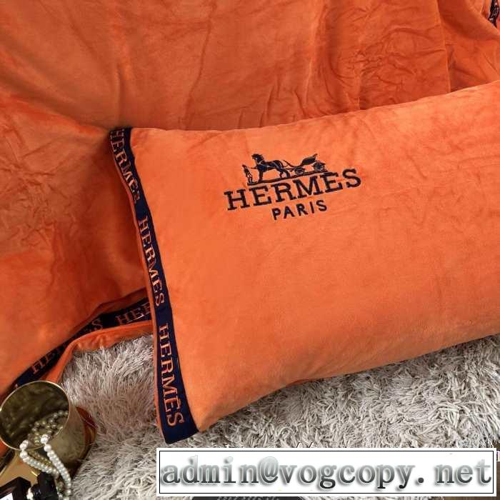 今季トレンドをうまく取り HERMES 寝具4点セット 最速2019秋冬トレンドブランド エルメス