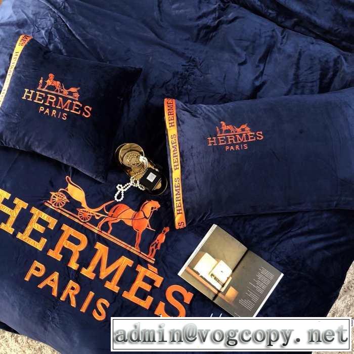 エルメス 気になる2019年秋のファッション HERMES 寝具4点セット 絶対おさえるべきカラーと最新