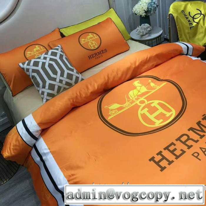 HERMES 寝具4点セット 先取り 2019/2020秋冬ファッション エルメス ファッション上級者向け